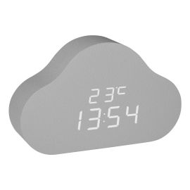 TFA Dostmann Clocco Cloud Digital, Grau, mit Innentemperatur - FRI-GX47-004EXZ