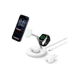 Belkin UltraCharge 3-in-1, 25W, Qi2, weiss - FRI-GX47-006Y8D