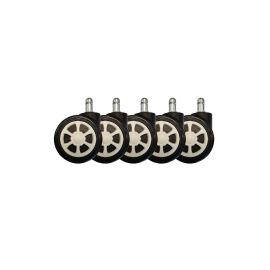LC-Power Ersatzrollen Gaming Stuhlrollen 5er Set Weiss - FRI-GX47-0061ZE