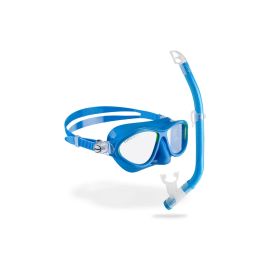 CRESSI Moon + Top Schnorchel Combo Kinder Hellblau/Limette - FRI-GX47-0023QY