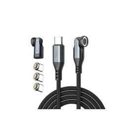 4smarts USB-C 540° Magnetkabel-Set GravityCord 240 W, 1.8 m, Schwarz - FRI-GX47-001KHW