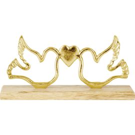 EGLO Aufsteller Amoatsy Tauben 13 cm, Braun, Gold - FRI-GX47-003KP6