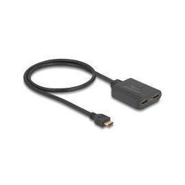 Delock 2-Port Signalsplitter HDMI – HDMI 4K 60 Hz mit Downscaler - FRI-GX47-0065PD