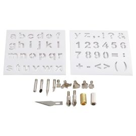 Creativ Company Ersatzlötkolben Aufsätze und Schablone ABC - FRI-GX47-001YFY
