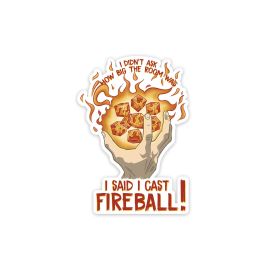 Glass Staff I Cast Fireball Sticker Beige/Orange/Rot - FRI-GX47-0035VZ