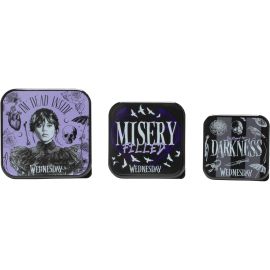 Thumbs Up! Wednesday 3 in 1 Snack Boxen Violett/Schwarz - FRI-GX47-0063QA