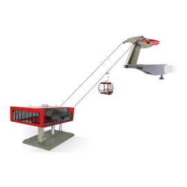 Jägerndorfer Seilbahn D-Line 1:32 Rot/Schwarz - FRI-GX47-0024JH
