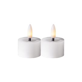 Star Trading LED Teelichter Set 2 Pack Flow 5 cm – weiss - FRI-GX47-000C2S