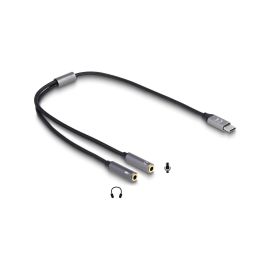 Delock Headset DAC 24 Bit / 96 kHz USB-C - 3.5 mm Klinke - FRI-GX47-002TAB