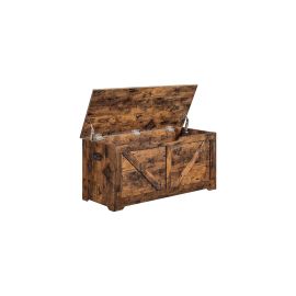 VASAGLE Sitztruhe 100 x 40 x 46 cm, Vintagebraun - FRI-GX47-002D2Z