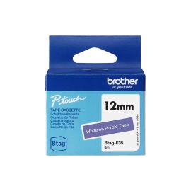 Brother BTAG-F35 Weiss auf Lila - FRI-GX47-001SN8