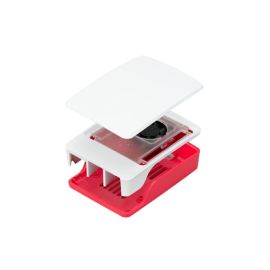 Raspberry Pi Gehäuse SC1159 mit Lüfter Rot/Weiss, Raspberry Pi 5 - FRI-GX47-000KPC