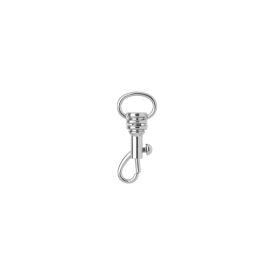 Glorex Anhänger mit Karabiner, Ø 34 mm, 3 Stück, Silber - FRI-GX47-004EKV