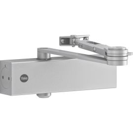 Yale Türschliesser mit Feststellarm, Serie 5500 Silber - FRI-GX47-00434G