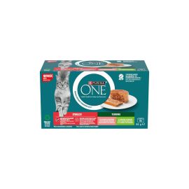 Purina ONE Nassfutter Sterilcat Terrine mit Lachs und Truthahn 4 x 85 g (12600996) - FRI-YD15-00009Y