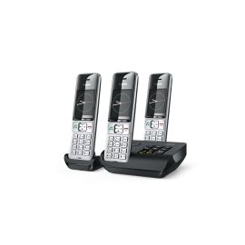Gigaset Schnurlostelefon Comfort 500A Trio Schwarz/Silber - FRI-GX47-0019AK