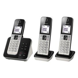 Panasonic Schnurlostelefon KX-TGD323SLW Trio Schwarz/Silber - FRI-GX47-002H4D