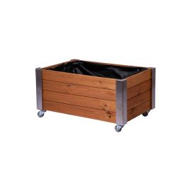 dobar Hochbeet «Rollfi» aus Holz mit Rollen - FRI-GX47-0030K8