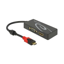 Delock 2-Port Signalsplitter USB-C - 1xHDMI & 1xVGA - FRI-GX47-002ZAB