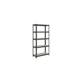 Songmics Regal mit 5 Ablagen Schwarz/Braun - FRI-GX47-004G7K