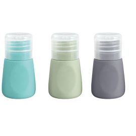diaqua® Kosmetikflaschen 3er Set, Türkis/Hellgrün/Grau - FRI-GX47-000SCX