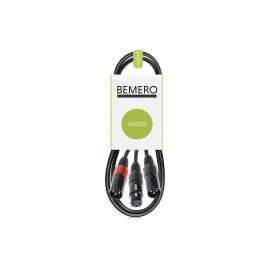 Bemero Y-Adapterkabel BAC4043-75BK, 0.75 m Schwarz - FRI-GX47-0015NH
