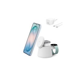 Belkin UltraCharge 3-in-1 Drahtlose Ladestation Qi2 25W weiss - FRI-GX47-006BFR