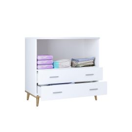VCM Wickeltisch Landos Weiss/Honig-Eiche - FRI-GX47-002X5F