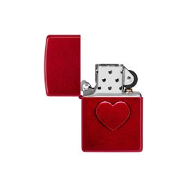 ZIPPO Stamped Heart Design Rot - FRI-GX47-006TNR