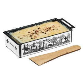 Trisa Teelicht-Raclette Kitchenette, Schwarz/Weiss - FRI-GX47-001286