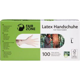 Fair Zone Einweghandschuh Latex L 100 Stück - FRI-GX47-002JDW