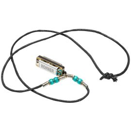Hohner Mundharmonika Miniature Mini Harp Halskette – C-Dur (M38N-LB) - FRI-GX47-005N7N