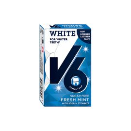 V6 Kaugummi White Fresh Mint 24 g - FRI-GX47-000RRF