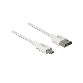 Delock Kabel 4K 60Hz HDMI - Micro-HDMI (HDMI-D), 0.5 m, Weiss - FRI-GX47-004C49