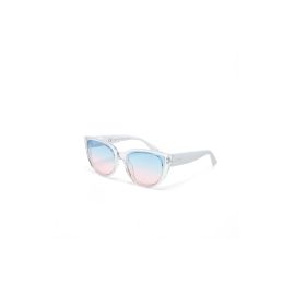OKKIA Sonnenbrille Silvia Transaparent, Blue Pink Lens - FRI-GX47-003J2P