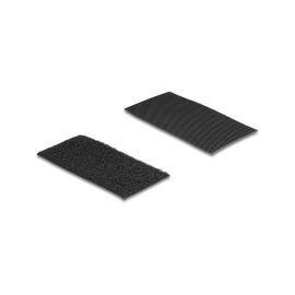 Delock Klettrechtecke Schwarz 0.1 m x 50 mm, 10 Stück - FRI-GX47-0018DM