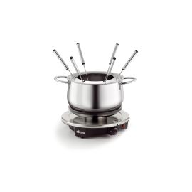 Koenig Fleischfondue-Set Bourguignonne/ Chinoise 8 Teile, Silber - FRI-GX47-004AD1