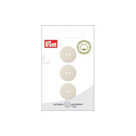 Prym Union Knopf Knöpfe 18 mm, 3 Stück, Crème - FRI-GX47-001QQQ
