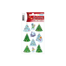 Herma Stickers Weihnachtssticker Winterwald 3 Blatt à 30 Sticker - FRI-GX47-0000XH