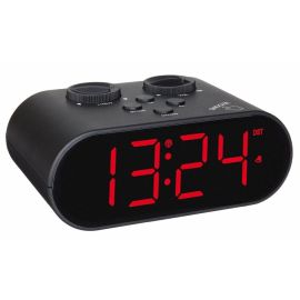 TFA Dostmann Funkwecker Ellypse Schwarz - FRI-GX47-0036TP