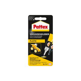 Pattex Sekundenkleber Plastik 2 g + 4 ml 1 Stück, Transparent - FRI-GX47-000Q4Z