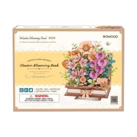 Rowood Bausatz Wooden Blooming Book 3D-Holzpuzzle Diorama 522 Teile - FRI-GX47-00387T