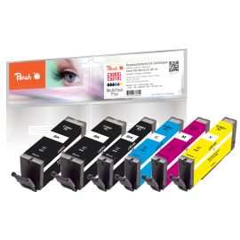 Peach Tintenset für Canon PGI-580XL / CLI-581XL 2x BK/1x PBK/C/M/Y - FRI-GX47-003867