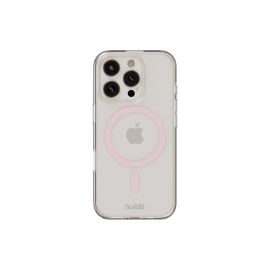 Holdit Back Cover MagSafe iPhone 16 Pro Transparent/Pink - FRI-GX47-0025RS