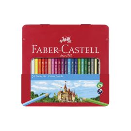 Faber-Castell Farbstifte Hexagonal 24er Metalletui - FRI-GX47-006CPW