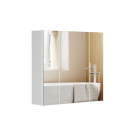 VASAGLE Spiegelschrank Weiss 15 x 90 x 60 cm - FRI-GX47-0020ZC