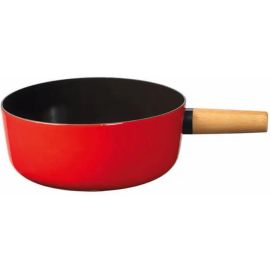 Stöckli Fondue-Caquelon Emotion 23 cm, Schwarz/Rot - FRI-GX47-003Q42