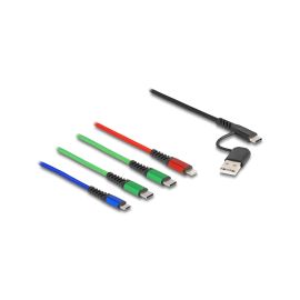Delock USB-Ladekabel USB-A/USB-C - Lightning/USB-C/Micro-USB B - FRI-GX47-000QXP
