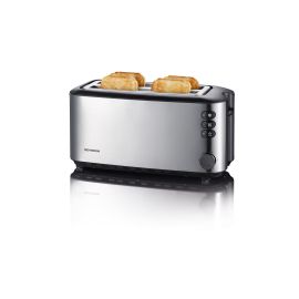 Severin Toaster Automatik-Langschlitz 2509 Schwarz/Silber - FRI-GX47-000VA2
