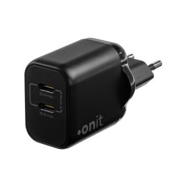 onit USB-Wandladegerät Dual 2C 35 W GaN Schwarz - FRI-GX47-0017DE